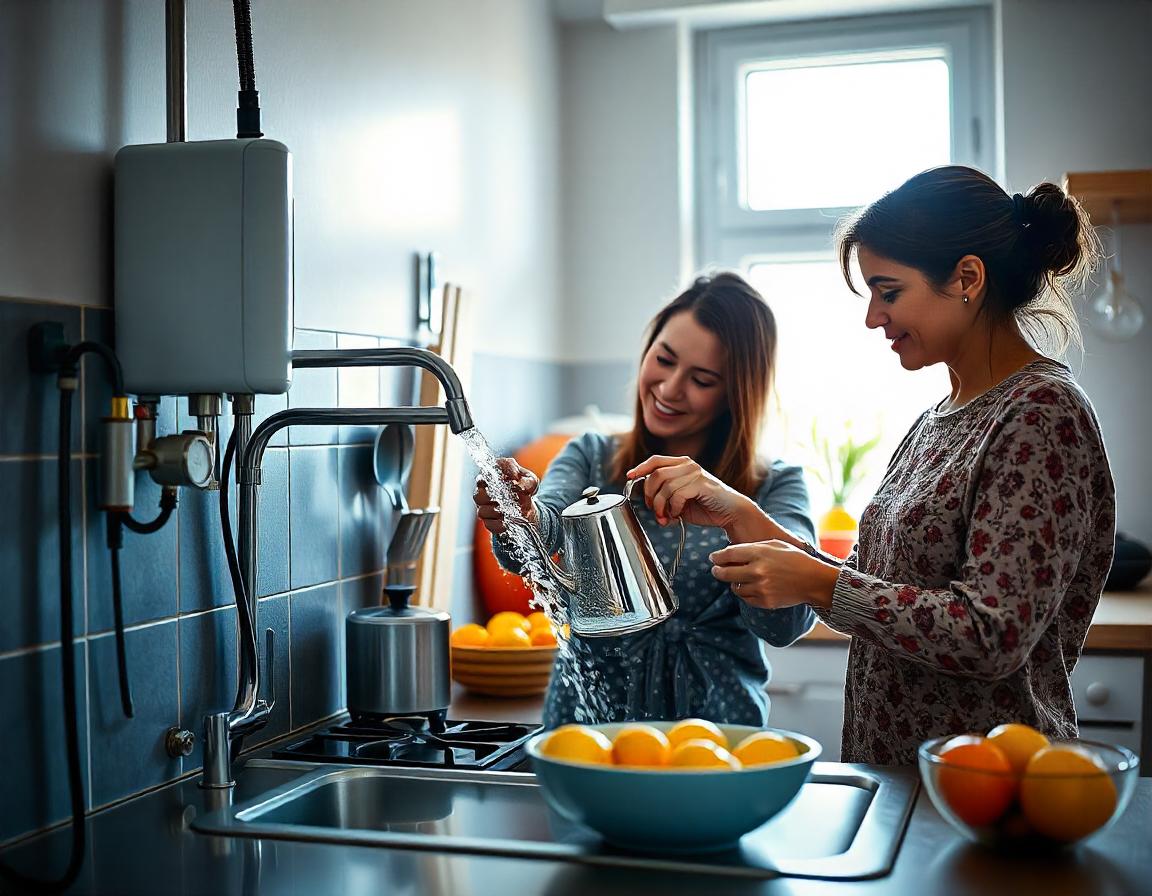 Advantages of heating water with kitchen gas at home